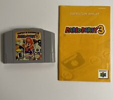 Mario Party 3 (Nintendo 64, 2001) Adesivo Blockbuster Autêntico com Manual TESTADO comprar usado  Enviando para Brazil