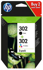 Original Set HP 302 Printer Ink Cartridges Deskjet 1110 2130 3630 3631 3632 3633 3634, brukt til salgs  Frakt til Norway