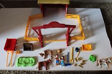 PLAYMOBIL Pony Farm #5937 not complete horse carriage fence stall figures, used for sale  Shipping to South Africa