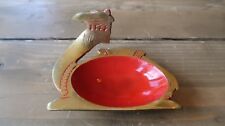 Vintage Enamel Brass Camal Ashtray 3.5 x 2.75 inches for sale  Shipping to South Africa
