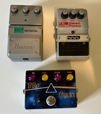 Lote 3 pedais de efeitos de guitarra vintage DOD Ibanez FX20B Phasor DS7 distorção FUZZ, usado comprar usado  Enviando para Brazil