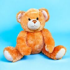 Build-A-Bear Orange Sherbet 15" Plush Teddy Bear BABW Shaggy Soft Fluffy Bright for sale  Shipping to South Africa