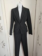 ladies black pinstripe suit for sale  BATHGATE