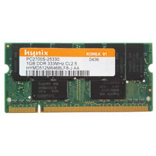 Usado, Memoria Sodimm RAM Hynix 1 GB DDR PC2700S-25330 333 MHz CL2.5 HYMD512M646BF8-J segunda mano  Embacar hacia Mexico