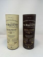 Balvenie DoubleWood 12 & 17 YR Single Malt Scotch Whisky Empty Bttle & Canisters for sale  Shipping to South Africa