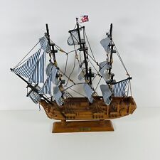 Used, HMS Bounty Wooden Sailing Model Ship with Height 14” British Flag for sale  DONCASTER