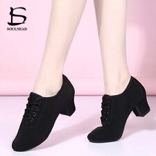 Women Dance Shoes Jazz Latin Ballroom Salsa Dancing Shoe High Heels Practice for sale  Shipping to South Africa