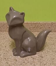 Grey ceramic fox for sale  BARNET