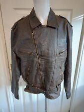 Vintage Leather Motorcycle Cruiser Jacket Leder Classic 42 M31, used for sale  Shipping to South Africa