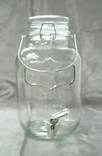 Yorkshire Glassware 1 Gallon Beverage Dispenser Wire Bail Handle Spigot NEW for sale  Shipping to South Africa