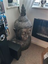 Large silver buddha for sale  TOTNES