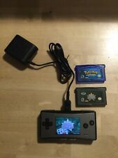 Nintendo Gameboy micro bundle Gameboy,charger,2 games Pokemon Sapphire Texhldem for sale  Shipping to South Africa