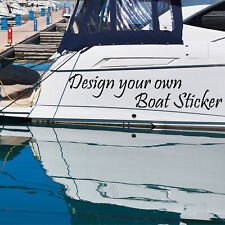 Design boat sticker for sale  CASTLEFORD