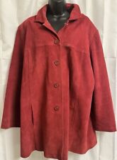 jacket leather s women red for sale  Akron
