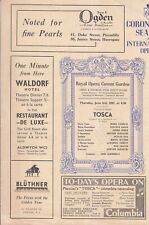 Opera programme covent for sale  LONDON