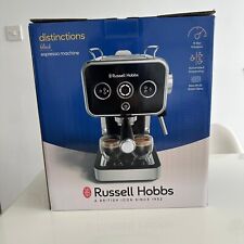 Russell Hobbs Espresso Machine Distinctions 15 Bar Pressure & Milk Frother Black for sale  Shipping to South Africa