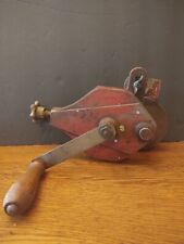 Antique Vintage Hand Crank Knife Sharpener Stone Wheel    Bench Grinder , used for sale  Steubenville