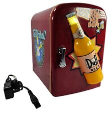The Simpsons Mini Fridge Refrigerator With Flashing Duff Beer Bottle - Tested for sale  Shipping to South Africa