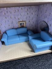 Usado, Lindos sofás azuis para móveis de casa de bonecas boa hora de brincar comprar usado  Enviando para Brazil