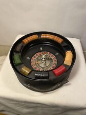 Used, Vintage Bakelite Portable Roulette Wheel With Poker Chips. Complete for sale  Shipping to South Africa