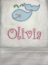 toalha de banho infantil personalizada com bordado personalizado, usado comprar usado  Enviando para Brazil