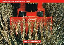 Mainero 2000 resorte de recolección de maíz, original Folleto 2001 segunda mano  Embacar hacia Argentina