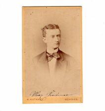 H. Mathaus CDV Foto Herrenportrait / benannt / Max Krämer - München 1870er comprar usado  Enviando para Brazil