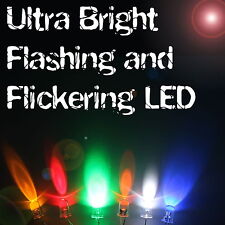Ultra Luminoso Lampeggiante/Tremolante LED 3mm/5mm/8mm/10mm Multi Colore segunda mano  Embacar hacia Argentina