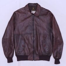 C4373 VTG Neimam Marcus Men's Motorcycle Cafe Racer Leather Jacket Size L for sale  Shipping to South Africa