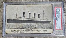 Postal Steamer Titanic 1912 con clasificación PSA sin publicar espalda dividida segunda mano  Embacar hacia Argentina