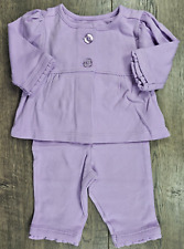 Used, Baby Girl Clothes Nwot Garanimals Newborn 2pc Lavender Purple Outfit for sale  Shipping to South Africa