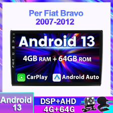Autoradio Per Fiat Bravo 2007-2012 Android 13 Navi Car Play GPS DAB WIFI 4G+64GB na sprzedaż  Wysyłka do Poland