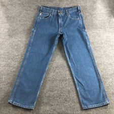 Calça jeans Carhartt masculina carpinteiro ajuste relaxado 36 azul jeans roupa de trabalho ao ar livre 36x30 comprar usado  Enviando para Brazil