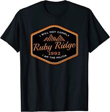 NEW LIMITED Remember Ruby Ridge 1992. I Will Not Comply. T-Shirt for sale  Shipping to South Africa