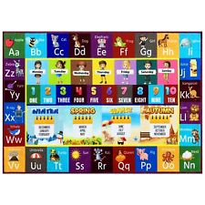 Alfombras de aprendizaje para niños, número alfabeto animales alfombra de juegos educativa sala de juegos segunda mano  Embacar hacia Argentina