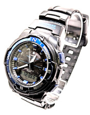 Reloj Casio SGW-500H Negro con Azul 5269 Anadigi Hora Mundial NUEVO BATT - FUNCIONANDO segunda mano  Embacar hacia Argentina
