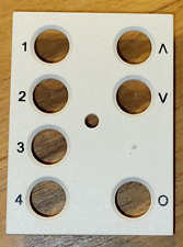 5 x botón Helvar 125 fascias de módulo blanco para placas de plástico blanco segunda mano  Embacar hacia Argentina