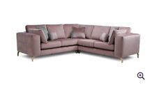 Corner sofa mauve for sale  MANCHESTER