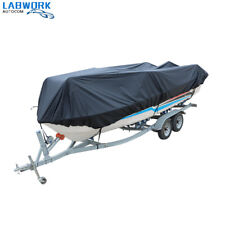 V-Hull Tri-Hull Runabout Waterproof Heavy Duty  Boat Cover Trailerable Fishing, used for sale  Shipping to South Africa