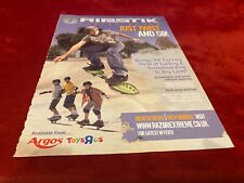 (GAME3) ADVERT 11X8" RIPSTICK THE CASTER BOARD JUST TWIIST AND GO : TOYS R US usato  Spedire a Italy