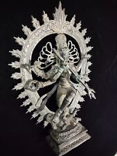 Lord Shiva Nataraja Bronze Hindu Kali Yuga God Brass Statue Cern Art Deco for sale  Shipping to South Africa