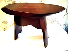 VINTAGE SOLID WOOD NATURAL EDGE RUSTIC BENCH SEAT COFFEE SIDE TABLE for sale  Shipping to South Africa