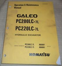 Manual de operação e manutenção da escavadeira KOMATSU PC200LC-7L PC220LC-7L A86001-UP comprar usado  Enviando para Brazil