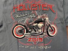 Camiseta HOLLISTER FREEDOM RALLY 2015 DEADSTOCK M MOTO MOTOCICLETA NOS NOVA CINZA comprar usado  Enviando para Brazil