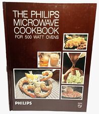 Libro de cocina de microondas Philips para hornos de 500 vatios tapa dura vintage segunda mano  Embacar hacia Argentina