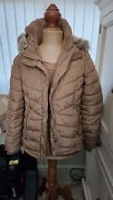 Ladies Size 14 Hooded/quilted Parka Coat Camel Colour  for sale  Shipping to South Africa