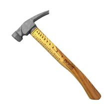 Boss Hammer BH16TIHI18M 16 oz. Hickory Handle Milled Face Titanium Hammer, used for sale  Shipping to South Africa