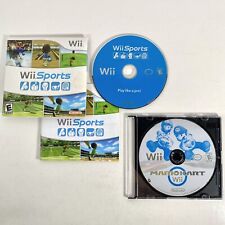 Lote de videogames Wii Sports CIB Mario Kart somente disco Nintendo não testado arranhado comprar usado  Enviando para Brazil
