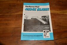 Used, Turner Flail Hedge Blazer Brochure 1974  (12)  for sale  TIVERTON