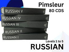 Pimsleur RUSSIAN - Levels 1, 2, 3, 4, & 5 - Gold Edition Audio Course - 80 CD's segunda mano  Embacar hacia Argentina